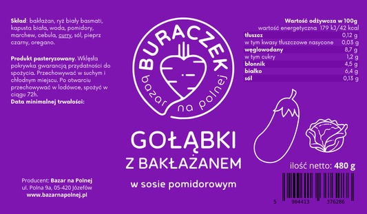GOŁĄBKI WEGAŃSKIE