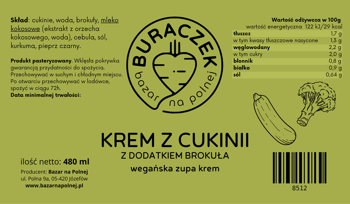KREM Z CUKINII Z BROKUŁEM