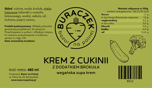 KREM Z CUKINII Z BROKUŁEM