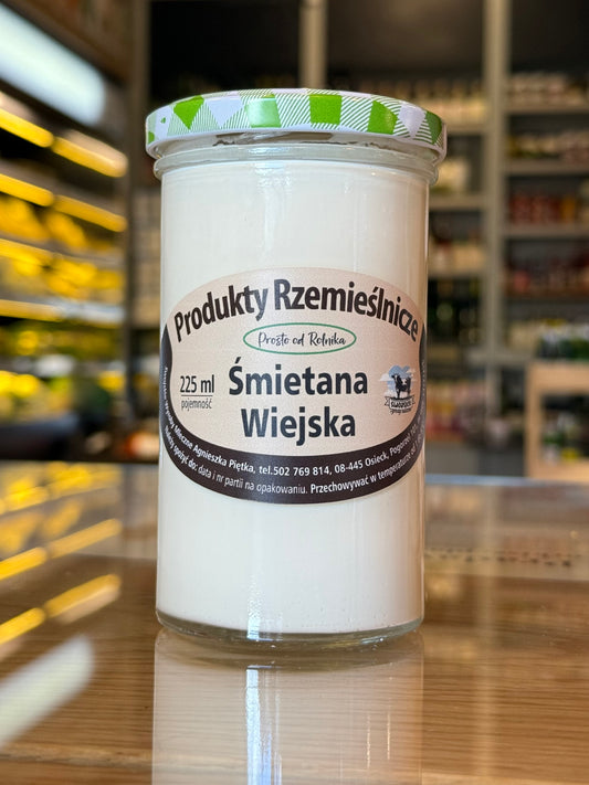 ŚMIETANA PEŁNOTŁUSTA NIEPASTERYZOWANA